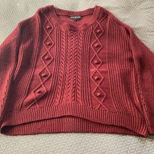 Almost famous burgundy sweater